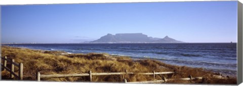 Framed Sea with Table Mountain in the background, Bloubergstrand, Cape Town, Western Cape Province, South Africa Print