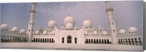 Framed Low angle view of a mosque, Sheikh Zayed Mosque, Abu Dhabi, United Arab Emirates Print