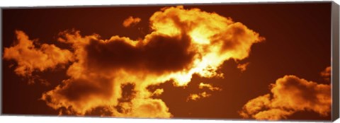 Framed Clouds at sunset Print