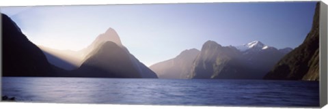 Framed Milford Sound, Fiordland National Park, South Island, New Zealand Print