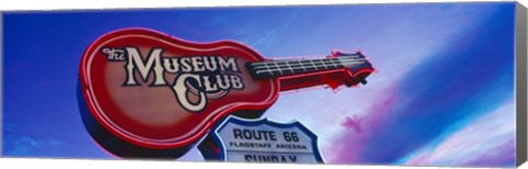 Framed Low angle view of Museum Club sign, Route 66, Flagstaff, Arizona, USA Print