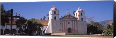 Framed Facade of a mission, Mission Santa Barbara, Santa Barbara, California, USA Print