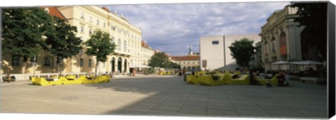 Framed Buildings in a city, Museumsquartier, Vienna, Austria Print