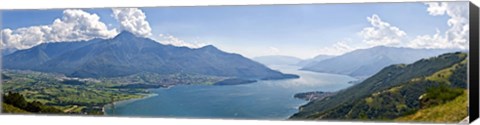 Framed Mountain range at the lakeside, Lake Como, Como, Lombardy, Italy Print