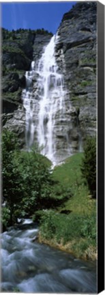 Framed Murrenbach Falls, Switzerland Print