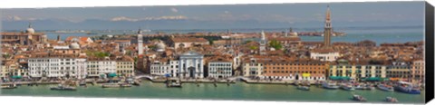 Framed High angle view of a city at the waterfront, Venice, Veneto, Italy Print