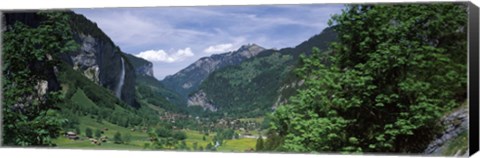 Framed Forest, Lauterbrunnen Valley, Bernese Oberland, Berne Canton, Switzerland Print