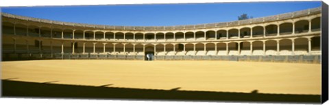 Framed Bullring, Plaza de Toros, Ronda, Malaga, Andalusia, Spain Print