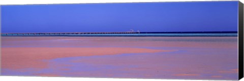 Framed Pier in the sea, Soma Bay, Hurghada, Egypt Print