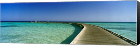 Framed Soma Bay Pier, Hurghada, Egypt Print