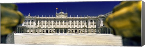 Framed Facade of a palace, Madrid Royal Palace, Madrid, Spain Print