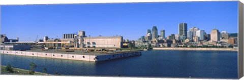 Framed City at the waterfront, Montreal, Quebec, Canada 2009 Print