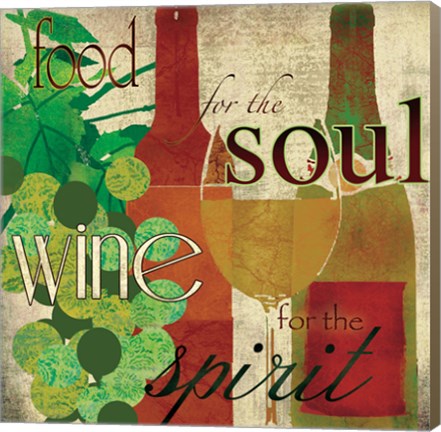 Framed Wine for the Spirit Print