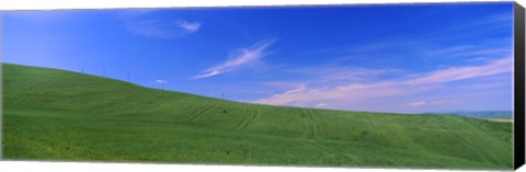 Framed Landscape, San Quirico d&#39;Orcia, Orcia Valley, Siena Province, Tuscany, Italy Print