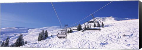 Framed Ski resort, Reith Im Alpbachtal, Tyrol, Austria Print