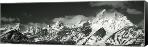 Framed Mountain range, Grand Teton National Park, Wyoming, USA Print