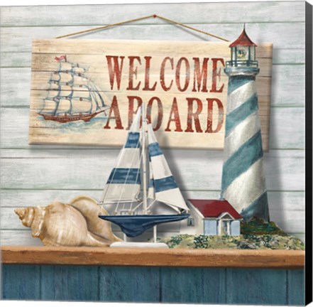 Framed Welcome Aboard Print