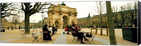 Framed Arc De Triomphe Du Carrousel, Musee Du Louvre, Paris, Ile-de-France, France Print