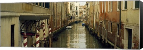Framed Buildings along a canal, Rio Dei Greci Canal, Venice, Veneto, Italy Print