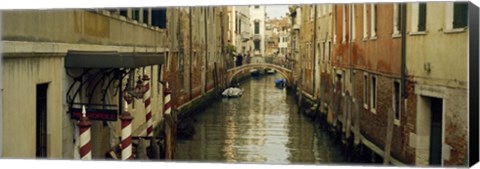 Framed Buildings along a canal, Rio Dei Greci Canal, Venice, Veneto, Italy Print