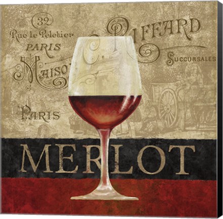 Framed Merlot Print