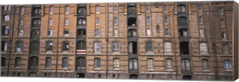 Framed Low angle view of warehouses in a city, Speicherstadt, Hamburg, Germany Print