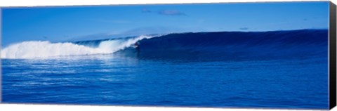 Framed Ocean View with Small Wave Print