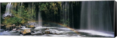 Framed Waterfall in Dunsmuir, Siskiyou County, California Print