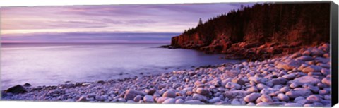 Framed Sunset over the coast, Acadia National Park, Maine Print