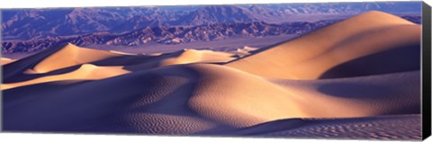 Framed Sand Dunes and Mountains, Death Valley National Park, California Print
