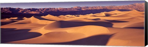 Framed Orange Sand Dunes, Death Valley National Park, California, USA Print