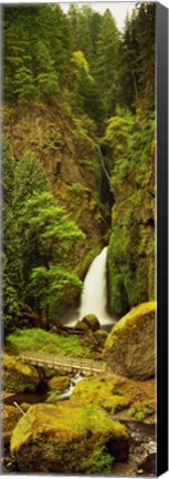 Framed Waterfall in the Columbia River Gorge, Oregon, USA Print