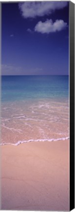 Framed Surf on the beach, Bahamas Print