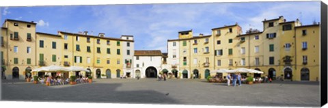 Framed Piazza Dell&#39;Anfiteatro, Lucca, Tuscany, Italy Print