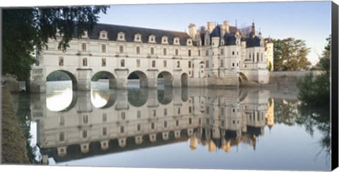 Framed Chateau De Chenonceau, Indre-Et-Loire, Loire Valley, Loire River, Region Centre, France Print