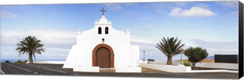 Framed Chapel on a hill, Tiagua, Lanzarote, Canary Islands, Spain Print