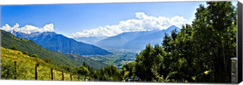 Framed Clouds over mountains, Valchiavenna, Lake Como, Lombardy, Italy Print