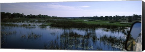 Framed Edge of the Okavango Delta, Moremi Wildlife Reserve, Botswana Print