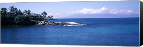 Framed Resort at a coast, Napili, Maui, Hawaii, USA Print