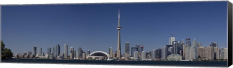 Framed Skylines in a city, CN Tower, Toronto, Ontario, Canada Print