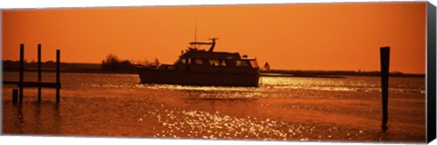 Framed Small yachts in the Atlantic ocean, Intracoastal Waterway, Charleston, Charleston County, South Carolina, USA Print