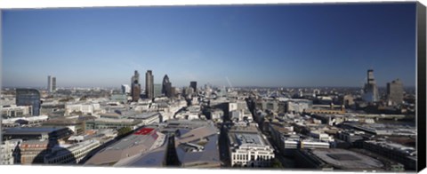 Framed City of London from St. Paul&#39;s Cathedral, London, England 2010 Print