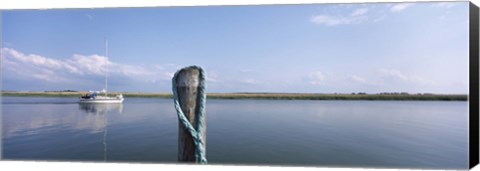 Framed Rope at small harbor, Mecklenburg-Vorpommern, Germany Print