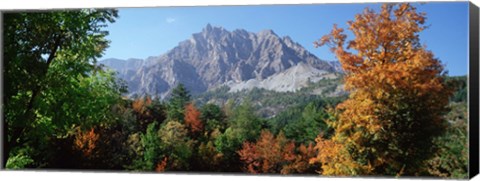 Framed Pelens Needle in autumn, French Riviera, Provence-Alpes-Cote d&#39;Azur, France Print