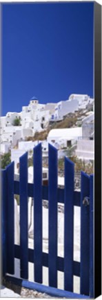 Framed Houses in a town, Oia, Santorini, Cyclades Islands, Greece Print