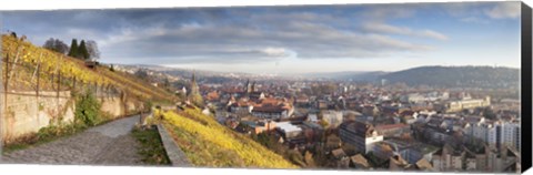 Framed Houses in a village, Esslingen am Neckar, Stuttgart, Baden-Wurttemberg, Germany Print