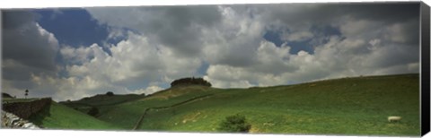 Framed Clouds over Kirkcarrion copse, Middleton-In-Teesdale, County Durham, England Print