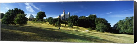 Framed Observatory on a Hill, Royal Observatory, Greenwich Park, Greenwich, London, England Print