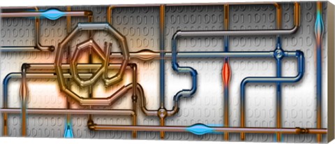 Framed Pipe information Print