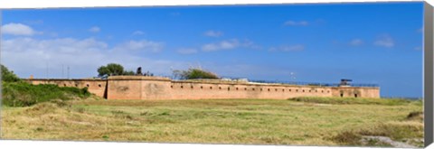 Framed Fort Gaines on Dauphin Island, Alabama, USA Print